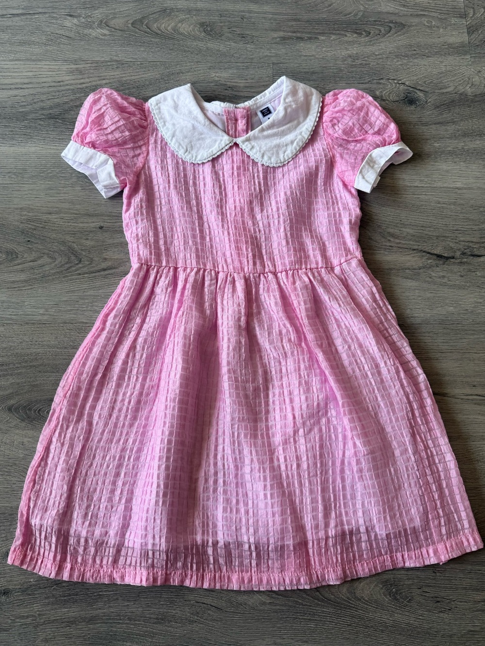 Janie and Jack Peter Pan Collar Gauze Dress
